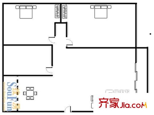 山大五宿舍 戶(hù)型圖