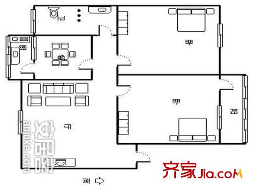 山大五宿舍 戶(hù)型圖