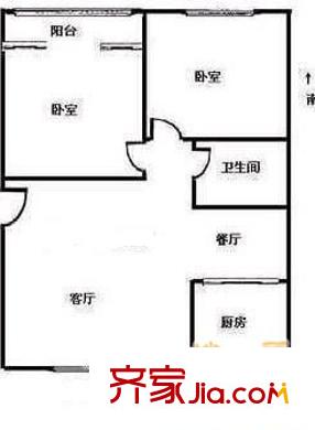 名人大第 2室 戶型圖