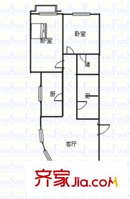 名人大第 2室 戶型圖