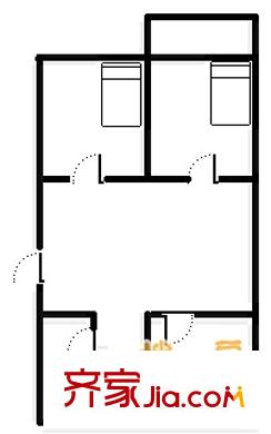 天成路單位宿舍 3室 戶型圖