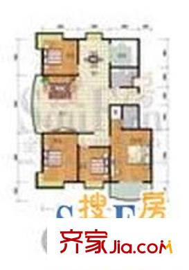 東淼家園 3室 戶型圖