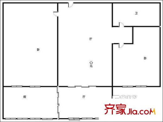 槐蔭街單位宿舍 戶型圖