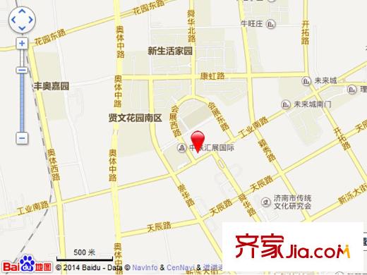 濟(jì)南高新萬達(dá)廣場交通圖