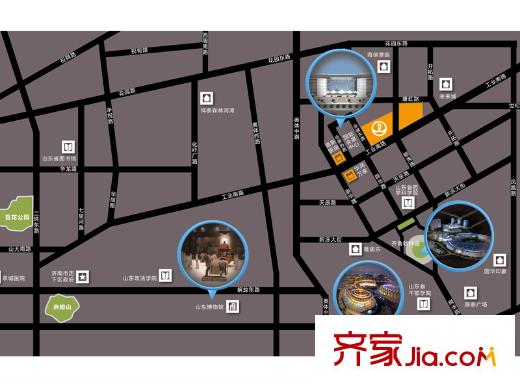 濟(jì)南高新萬達(dá)廣場項目區(qū)位圖