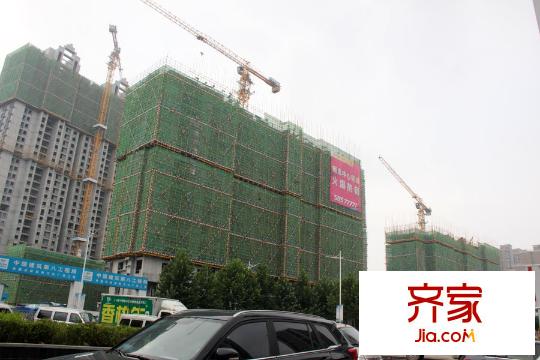 濟南高新萬達廣場工程進度（2015-08-25）