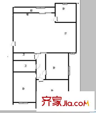 金泰花園 4室 戶型圖