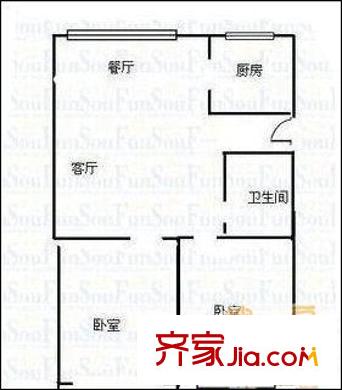 杏林苑 2居室 戶型圖