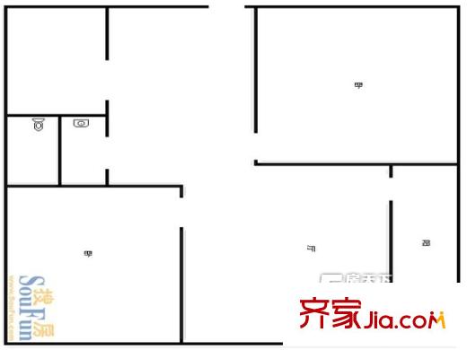 山大五宿舍 戶型圖
