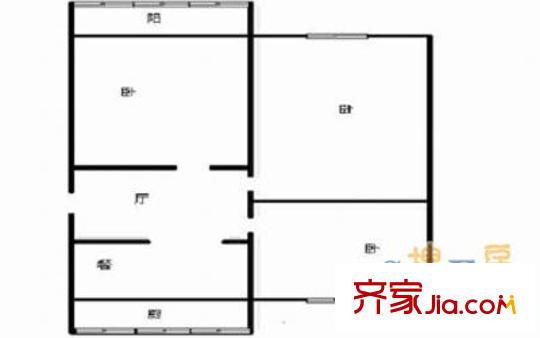 生產(chǎn)路熱電廠宿舍戶型圖3室 戶型圖 3室1廳1衛(wèi)1廚