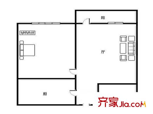 濟(jì)微路中建八局宿舍 戶型圖