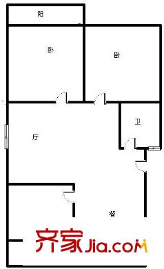名人大第 3室 戶型圖