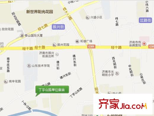 丁字山路單位宿舍交通圖 