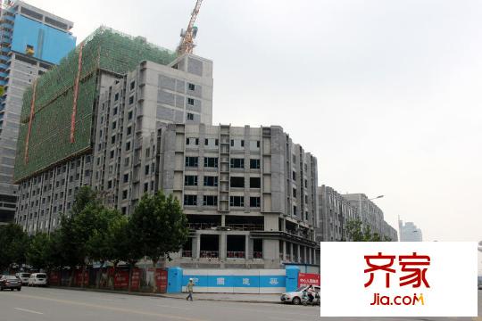 濟(jì)南高新萬達(dá)廣場工程施工全景（2015-08-25）