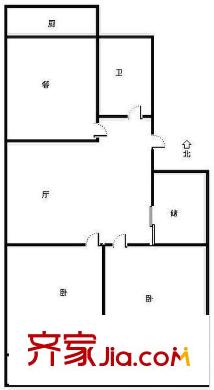 徐家花園 2居室 戶型圖