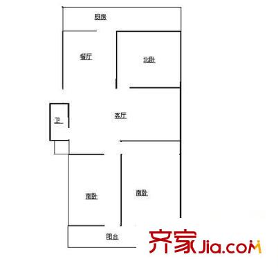 徐家花園 3室 戶型圖