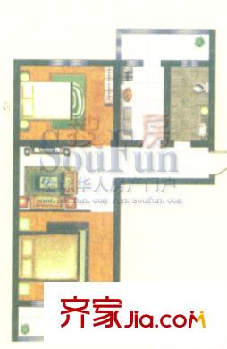 普利永慶街1號戶型圖戶型D 2室1廳1衛(wèi)
