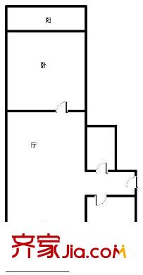 華信園 2室 戶型圖