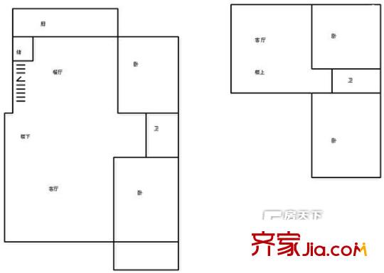 開元圣華山莊 4居室 戶型圖