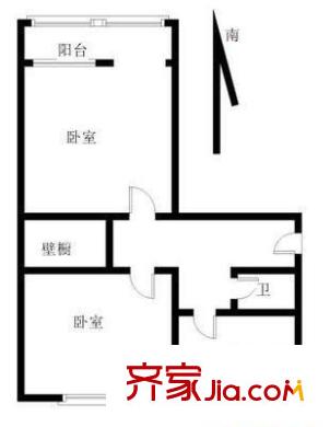 濟(jì)南 省地震局宿舍 戶型圖