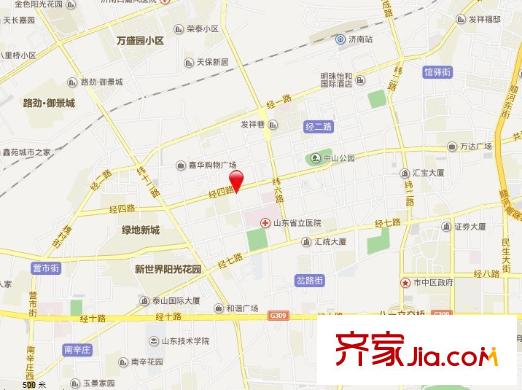經(jīng)四緯八單位宿舍交通圖 