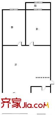 華信西區(qū) 2室 戶型圖