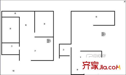 華信西區(qū) 4居室 戶型圖