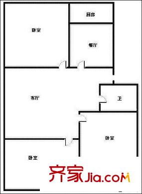 正華園小區(qū) 3室 戶型圖
