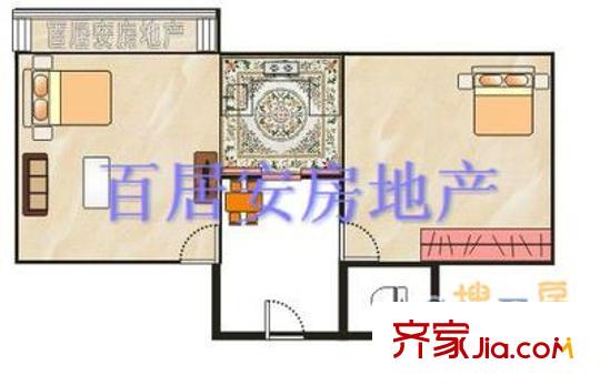 段店立交橋宿舍 2室 戶型圖