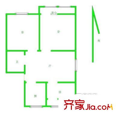 建設(shè)路國稅局宿舍戶型圖國稅局單位宿舍3111 3室1廳1衛(wèi)1廚