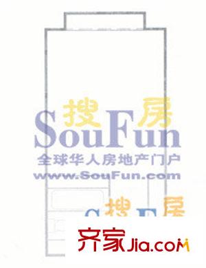金三角戶型圖1室1廳1衛(wèi)