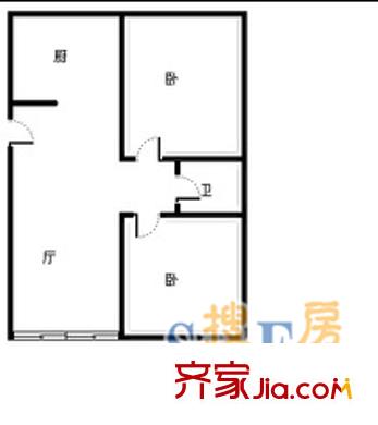 燕翅家園 2室 戶型圖
