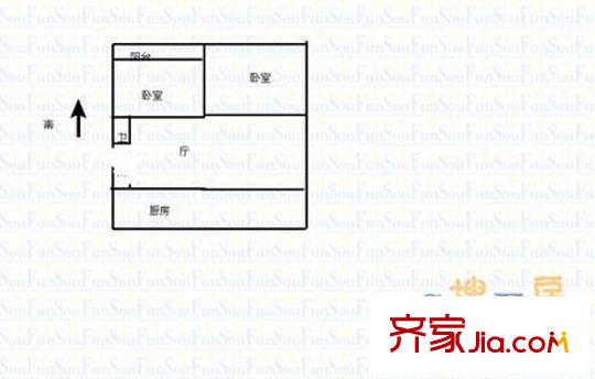 欣都苑 2室 戶型圖