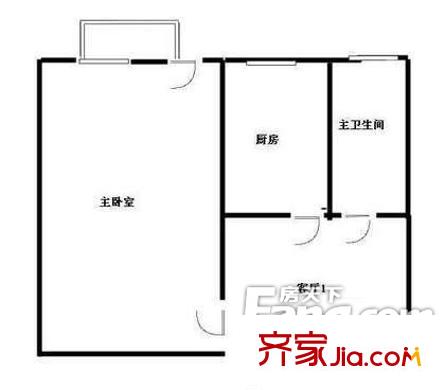 牛旺小區(qū)戶型圖111 1室1廳1衛(wèi)1廚