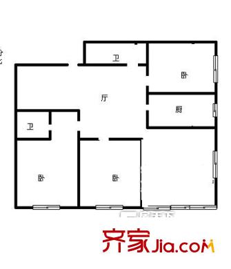濟南 貢院墻根街宿舍 戶型圖