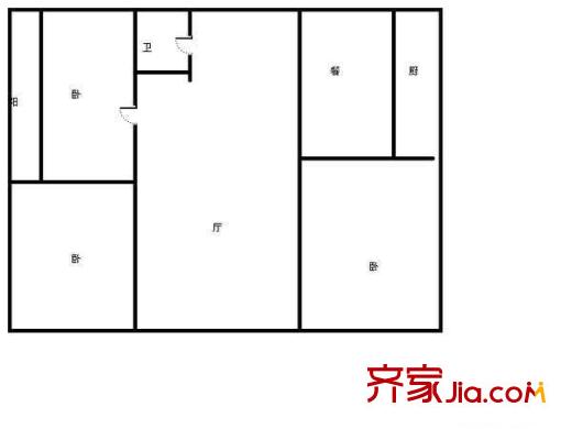 魯賢家苑 3室 戶型圖