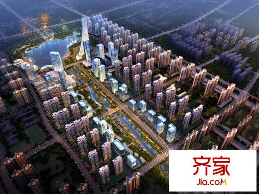 海爾?云世界整體夜景鳥瞰圖