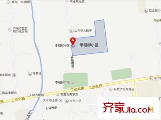 幸福柳小區(qū)交通圖
