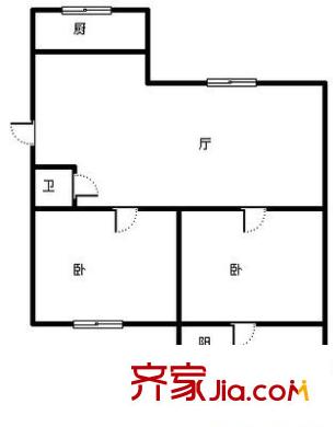 櫻花苑 2室 戶型圖