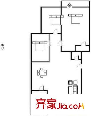 三吉花園 3室 戶型圖