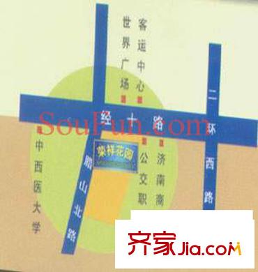 實(shí)力花苑交通圖