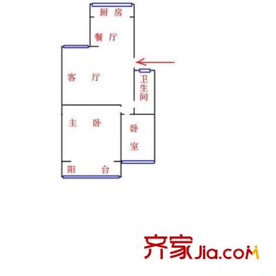 櫻花苑 2室 戶型圖