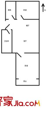 家和苑 2室 戶型圖