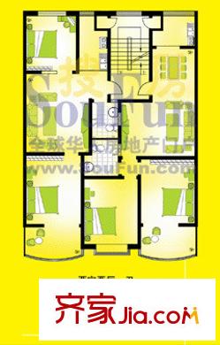 家和苑戶型圖2室2廳1衛(wèi)1廚