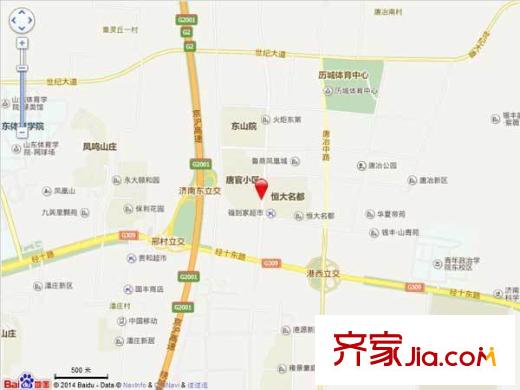 唐官小區(qū)交通圖 
