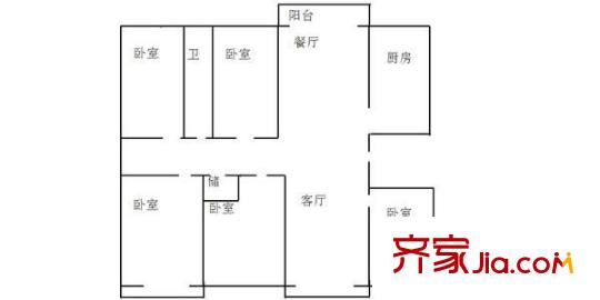 藍天航空苑 5室 戶型圖