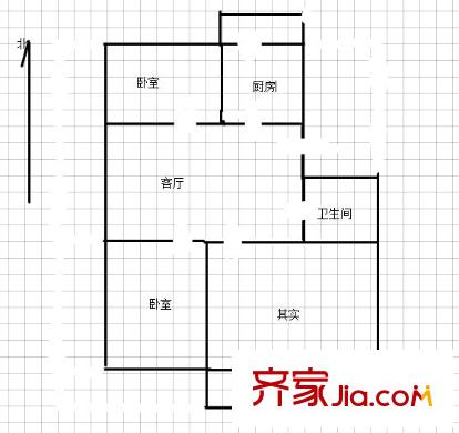 南沙小區(qū) 3室 戶型圖