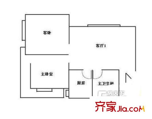 南沙小區(qū)戶型圖211 2室1廳1衛(wèi)1廚