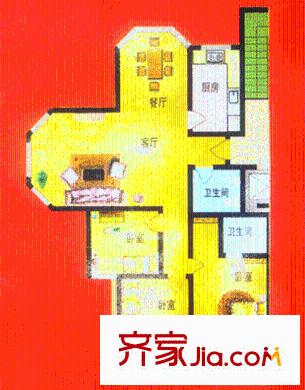 實力花苑 戶型圖