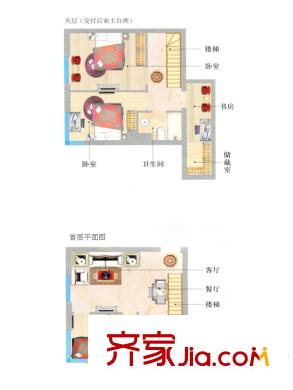 萬豪君悅府戶型圖C戶型（售完） 4室2廳2衛(wèi)1廚